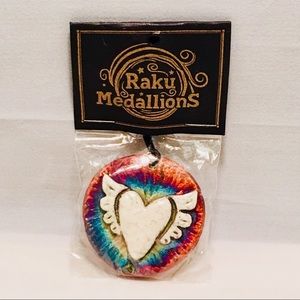 Weekend SALE! Raku Potteryworks Handmade Pendant